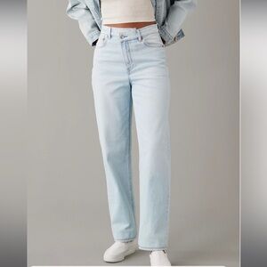 American Eagle crossover baggy straight jeans